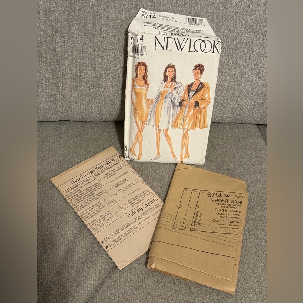 UNCUT NEW  Look Fashion 6714 Dress Up Dress & Jacket Sewing Pattern Size 6-16